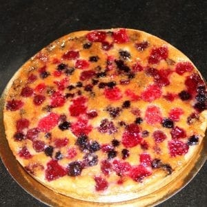 Tarte fruits rouges amandine